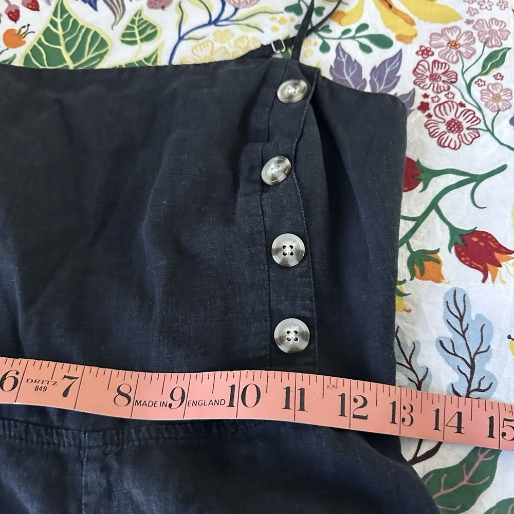 Urban Outfitters Jumpsuit Womens Size 6‎ Black One Piece Linen blend?